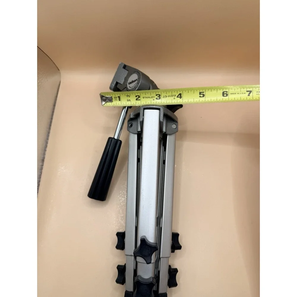 Velbon Camera Tripod Mini II 2 Adjustable Heavy Duty Pan Tilt 3 Way Extend VTG